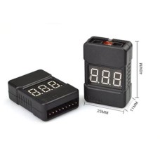 Medidor e alarme de voltagem p/ bateria LiPo 1~8S